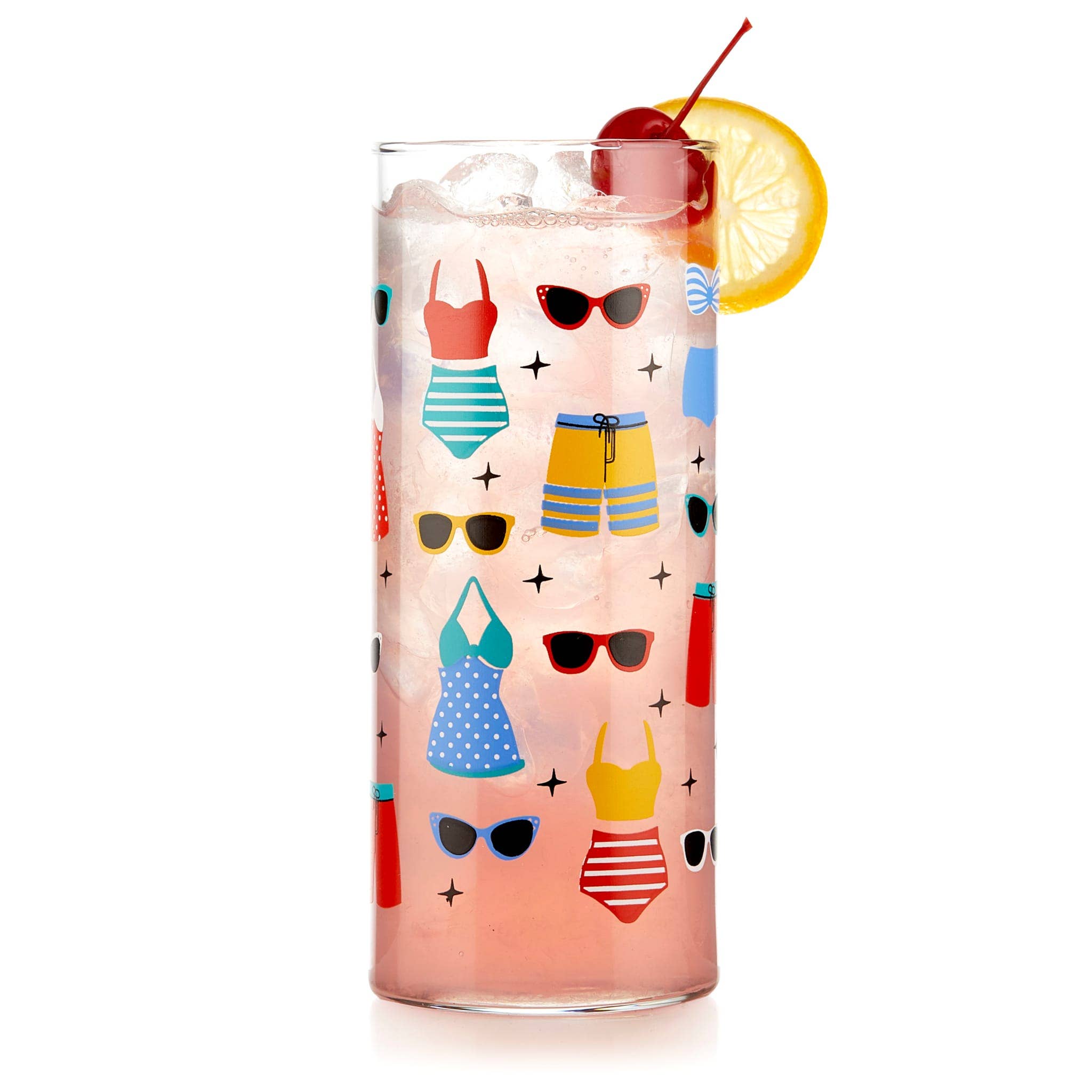 Libbey - Wholesale Cocktail/Liquor Glass - Libbey Vintage Swimsuits Cooler Glasses, 16-ounce, Set of 43