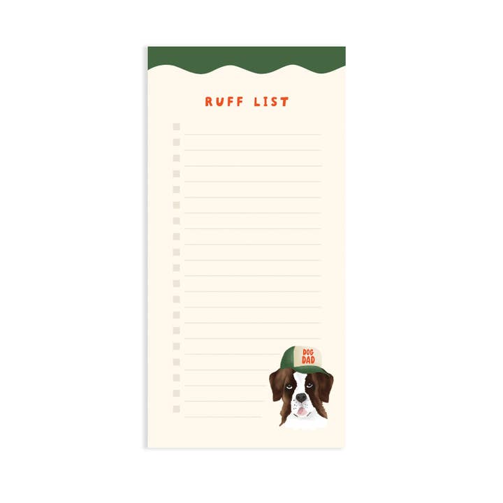 ST BERNARDS SKINNY NOTEPAD for wholesale by Jolly Joven