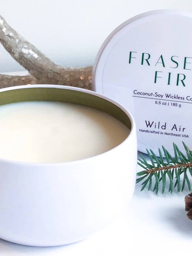 Fraser Fir Wickless Candle 6.5 oz for wholesale by Wild Air