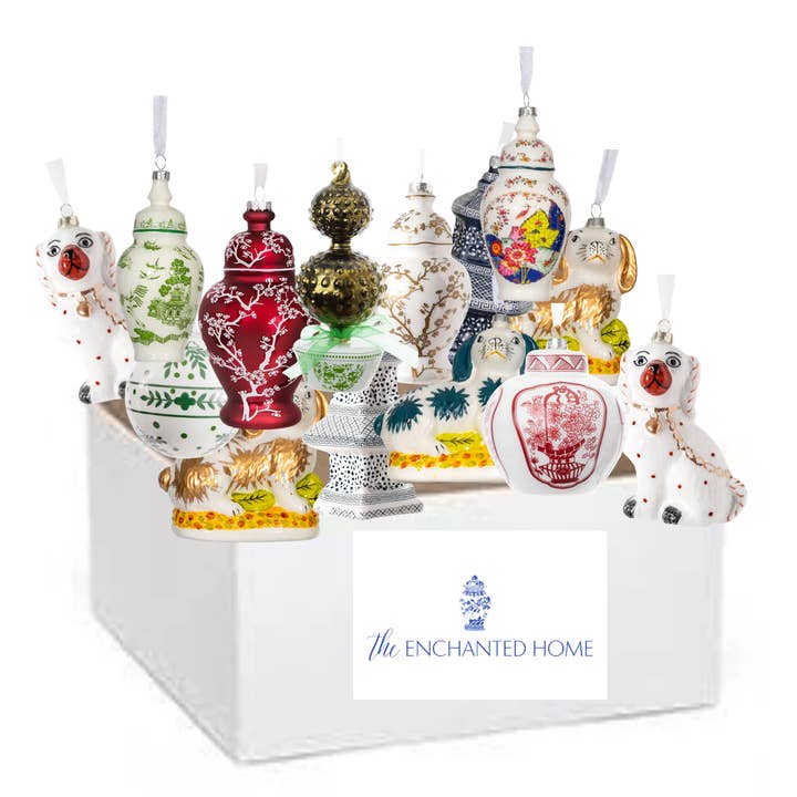 Grab bag of 20 ornaments (mixed colors) for wholesale by The Enchanted Home