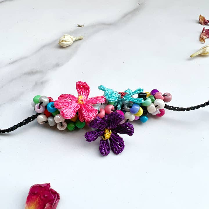 Gypsy Soul - Wholesale Beaded Bracelet - Floral Blossom Crochet Beaded Bracelet/Anklet4
