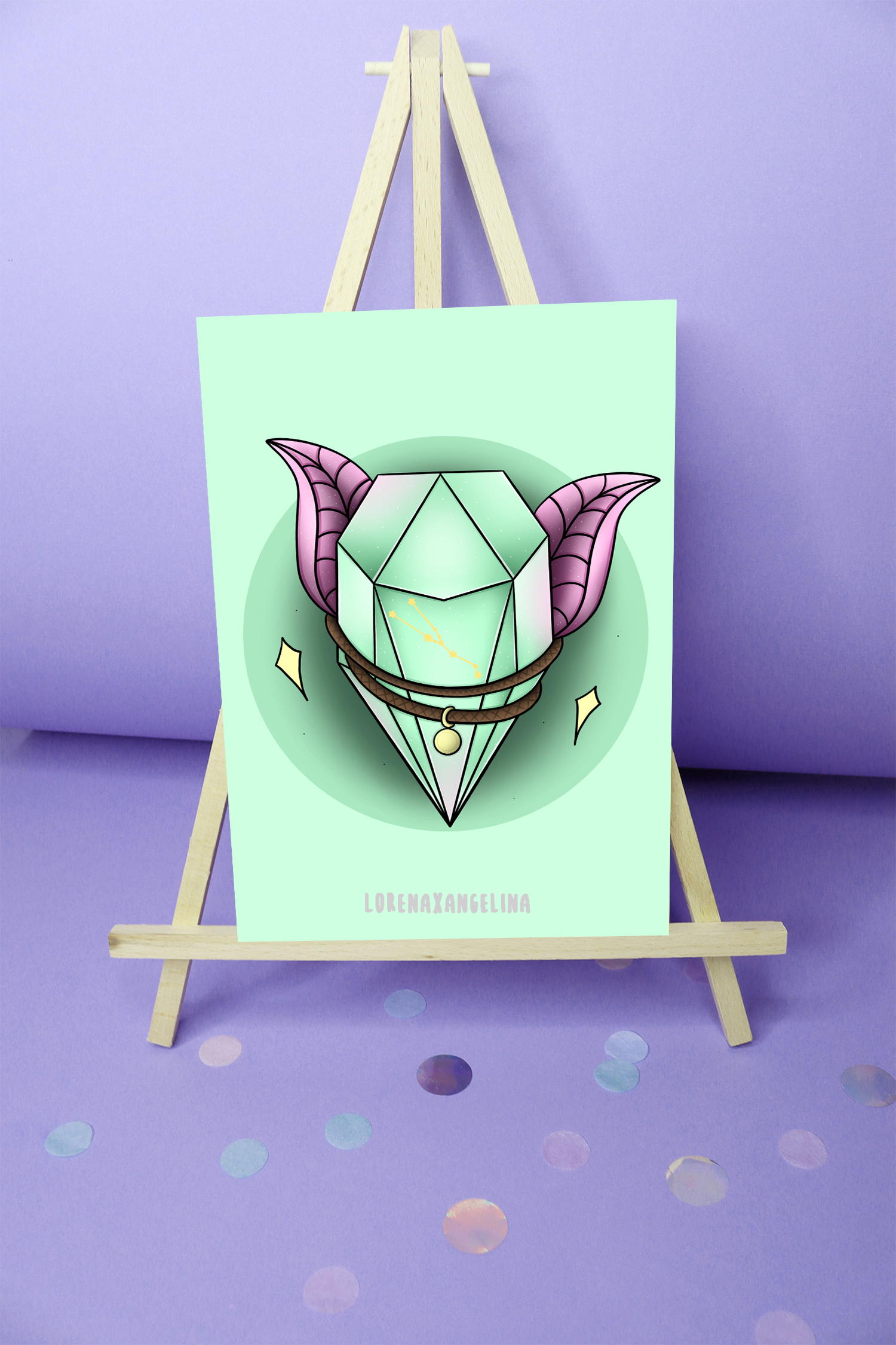 LorenaxAngelina - Wholesale Art Print - Taurus Zodiac Sign art print2