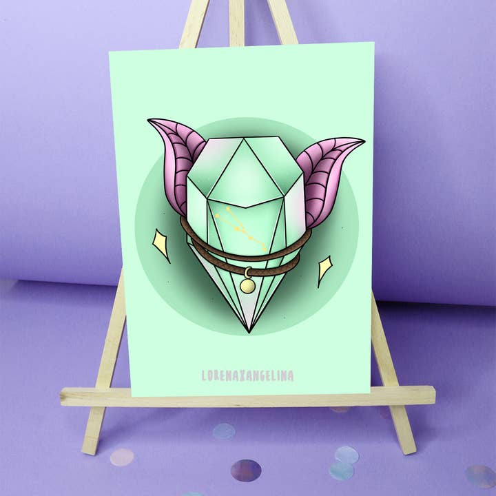 LorenaxAngelina - Wholesale Art Print - Taurus Zodiac Sign art print2