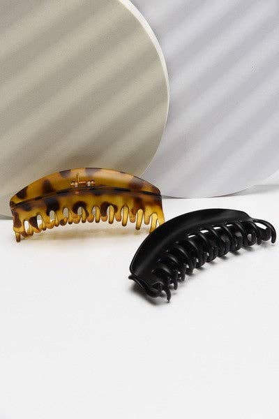 JOSSLYN by wall to wall - Wholesale Hair Clip - Women's - EXTRA LARGE CURVED HAIR CLAW CLIPS | 40H4342