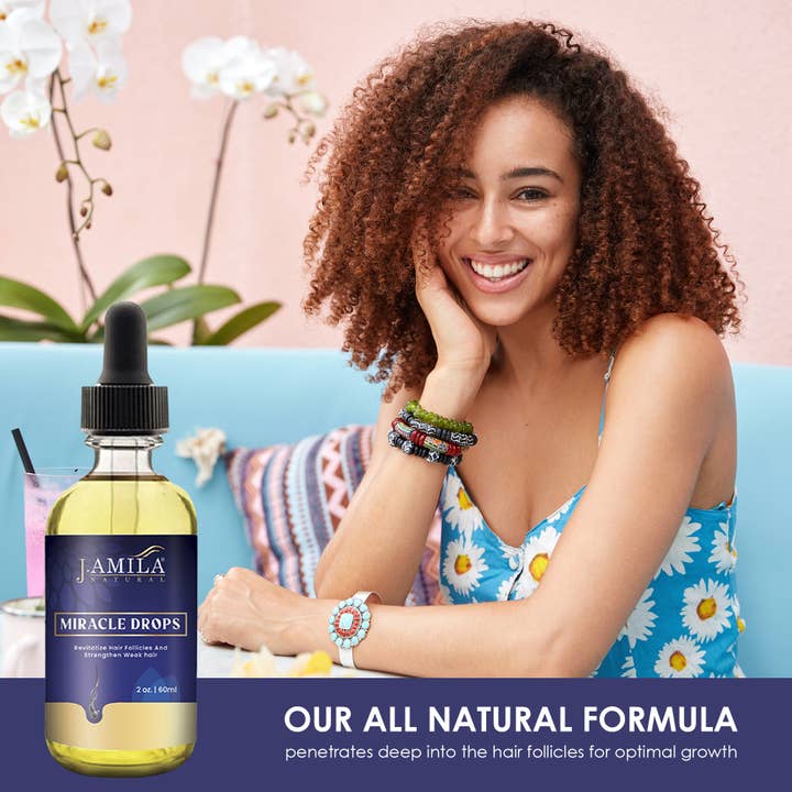 UB BRANDS INC - Vendita all'ingrosso Oli per capelli - J. Amila Gocce Miracolose Naturali 2oz | Crescita e Cura dei Capelli4