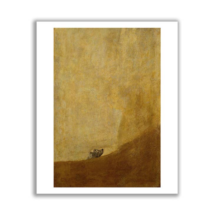 Go To Design - Wholesale Art Print - Fine art print Dog Half Submerged by Goya unframed wall art0