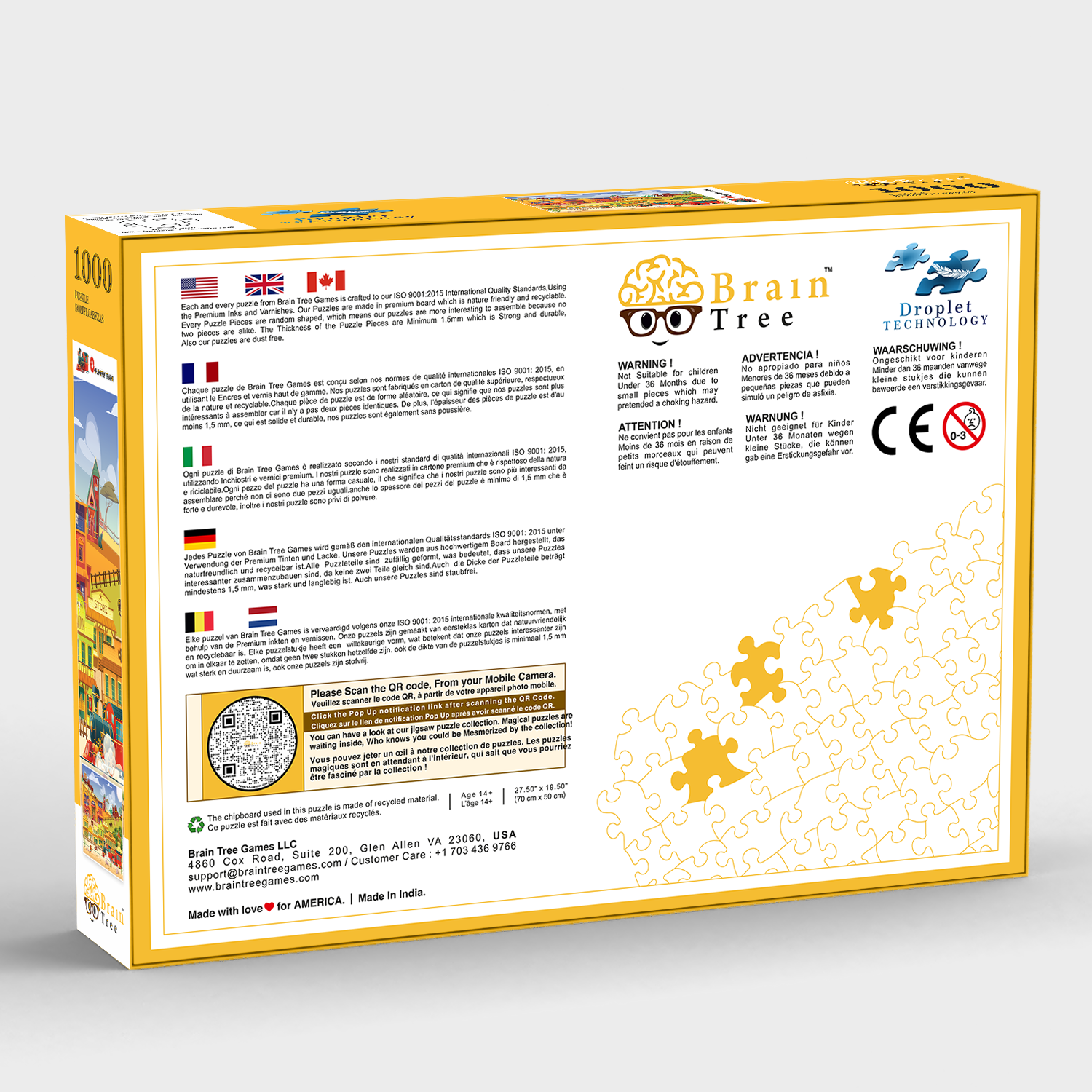 Brain Tree Games LLC - Wholesale Puzzle - Adult - Country Train Jigsaw Puzzles 1000 Piece2