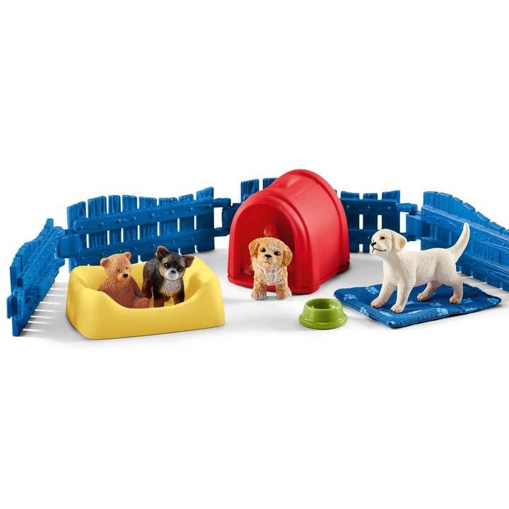 Puppy Pen Farm Toys Play Set for wholesale by Schleich