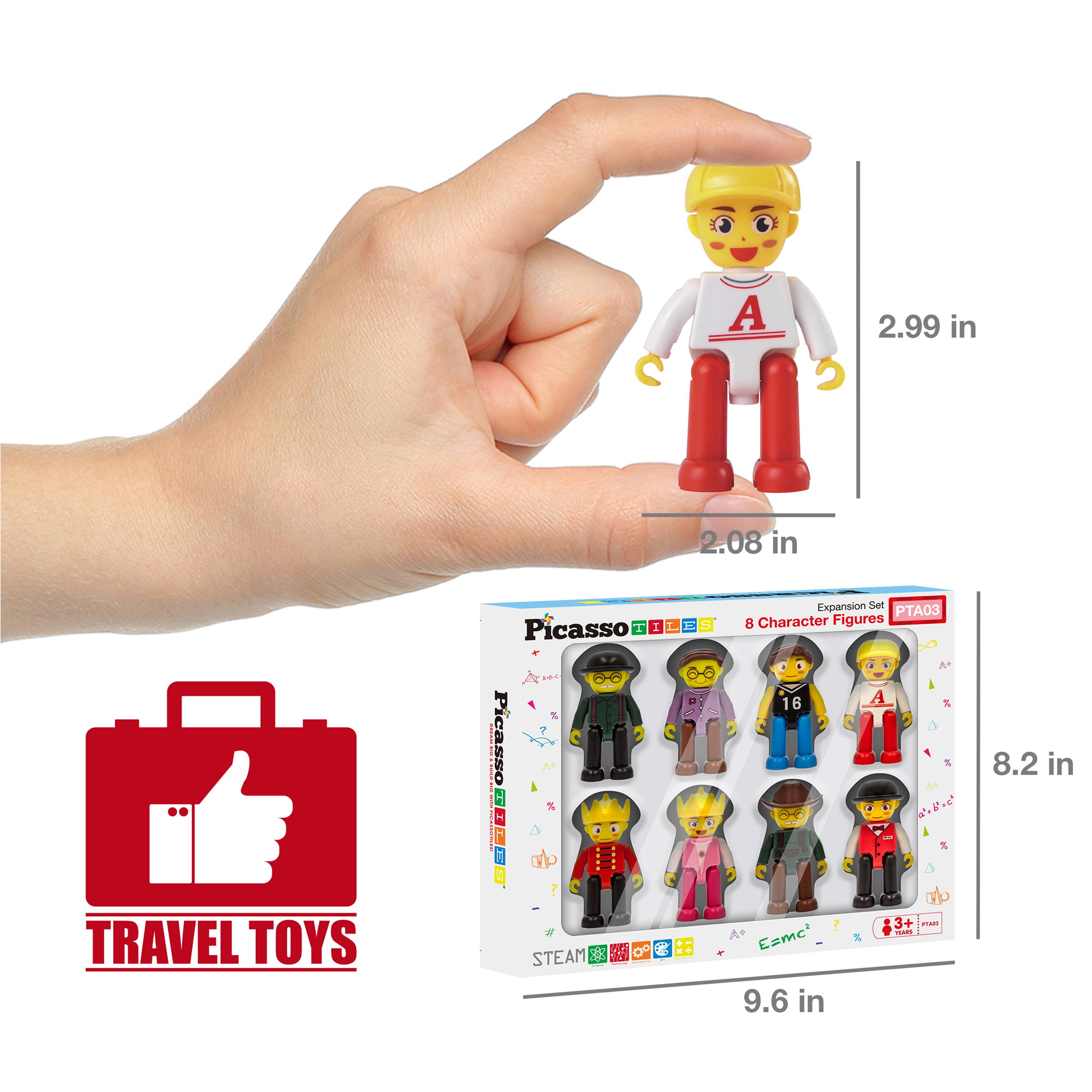 PicassoTiles - Wholesale Toy Set - Kids - PicassoTiles Professional Figure Set - 8 Characters6