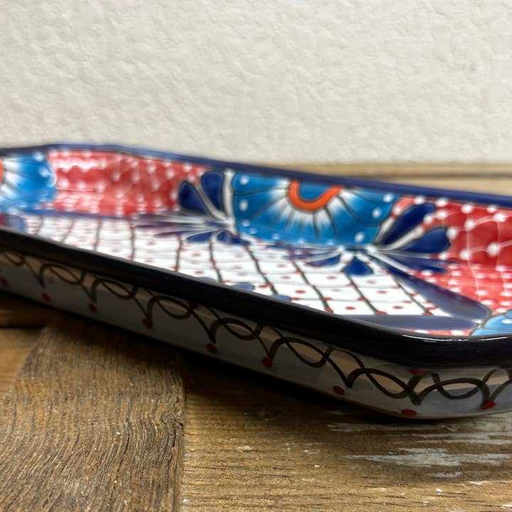 My Amigos Imports - Wholesale Platter - Talavera Ceramic Party Platter-CLEARANCE-10x17.5 in-Large