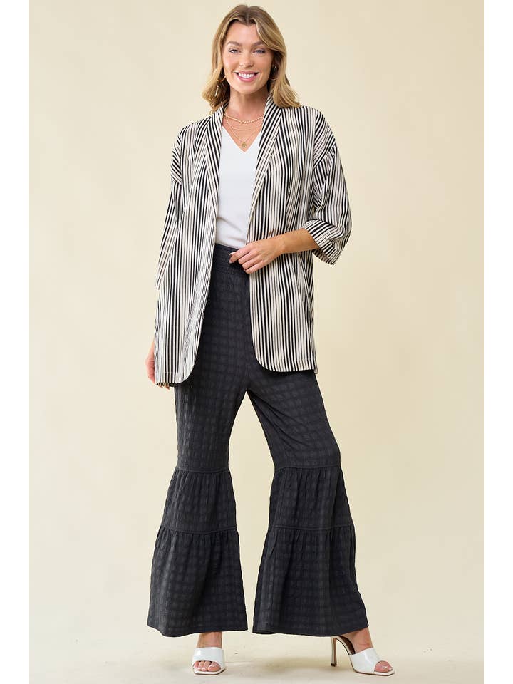 Doe and Rae - Wholesale Jacket - Women's - Linen Stripe Jacket - 10406J10