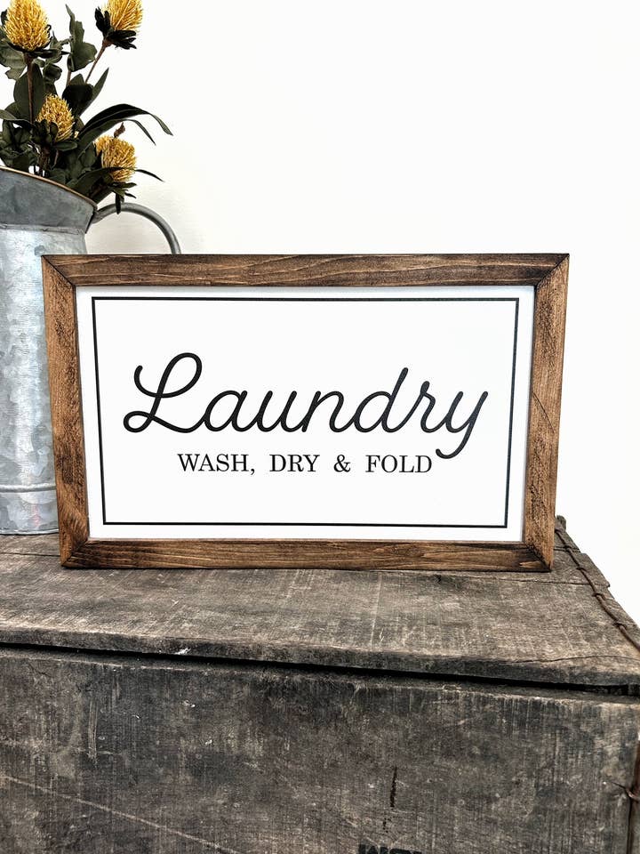 Signo de lavandería para venta al por mayor de Jordan Station Creations