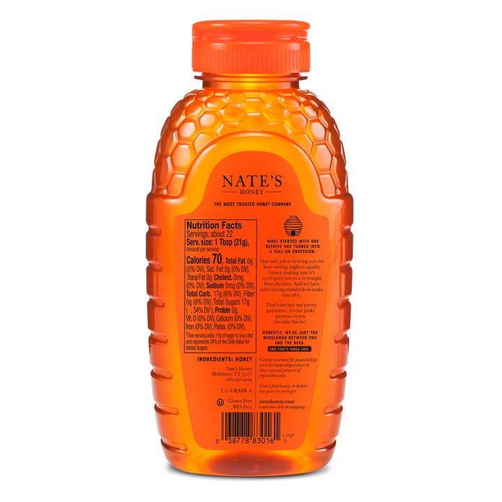 Nate's Honey - Wholesale Honey - Nature Nate's Raw And Unfiltered Honey1