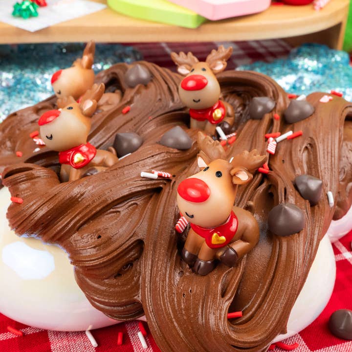 Kawaii Slime Company - Wholesale Putty/Slime - Kids - Reindeer Poop Butter Signature Dome™ Slime (4pcs/case)5