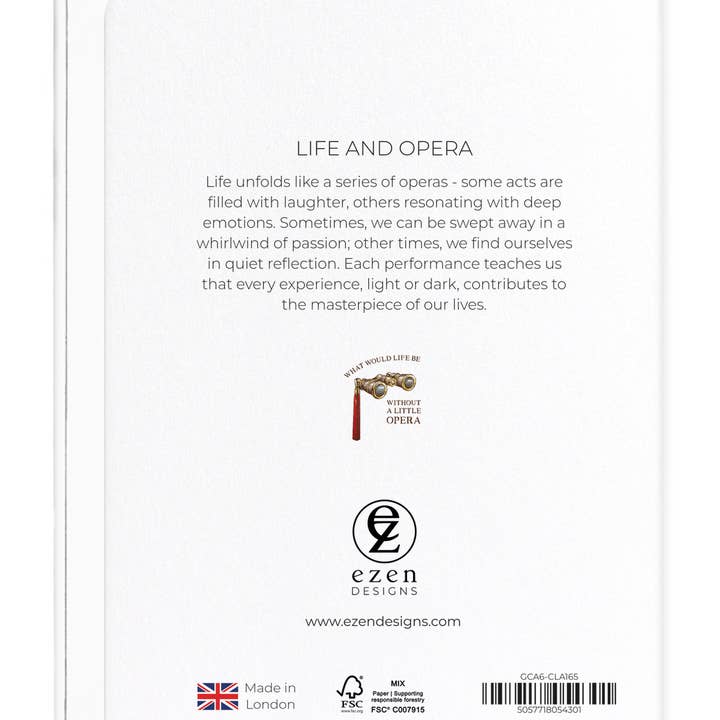 Ezen Trade - Wholesale Everyday Greeting Card - LIFE AND OPERA: Victorian Greeting Card1