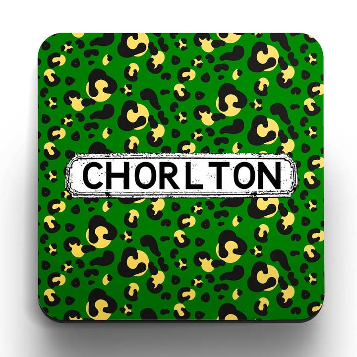 Sous-verres à imprimé léopard vert (lot de 4) pour la vente par tinned snail