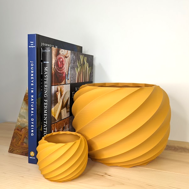 Lark & Anchor - Wholesale Plant Pot - 3D Printed Spiral Planters | Lightweight 2" 4" 6" sizes3