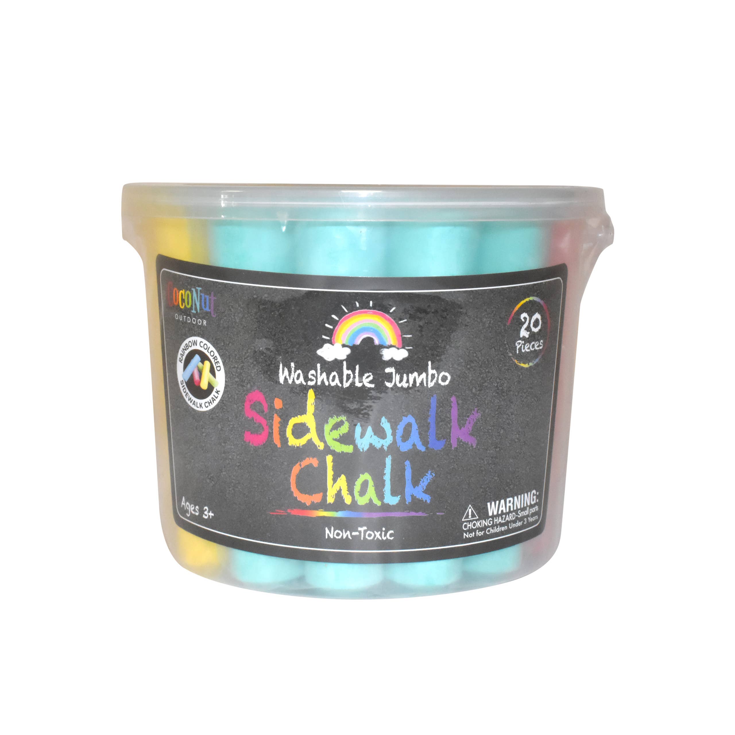 Coconut Outdoor - Vente Craies - Seau à craie Jumbo Outdoor Sidewalk 20 pièces