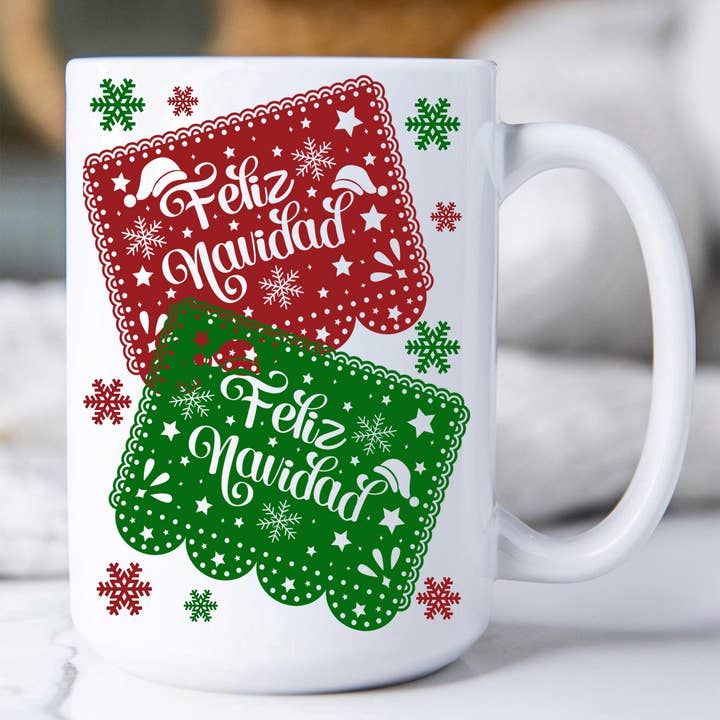 Feliz Navidad Mexican Christmas Coffee Mug for wholesale by Avery Lane Gifts
