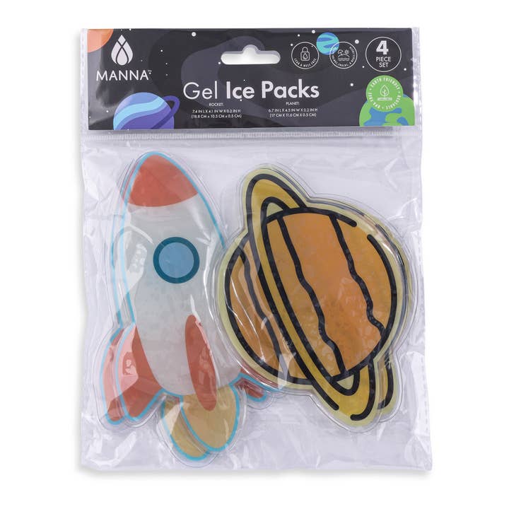 Core Home - Wholesale Ice Pack - Set of 4 Gel Ice Packs - Space