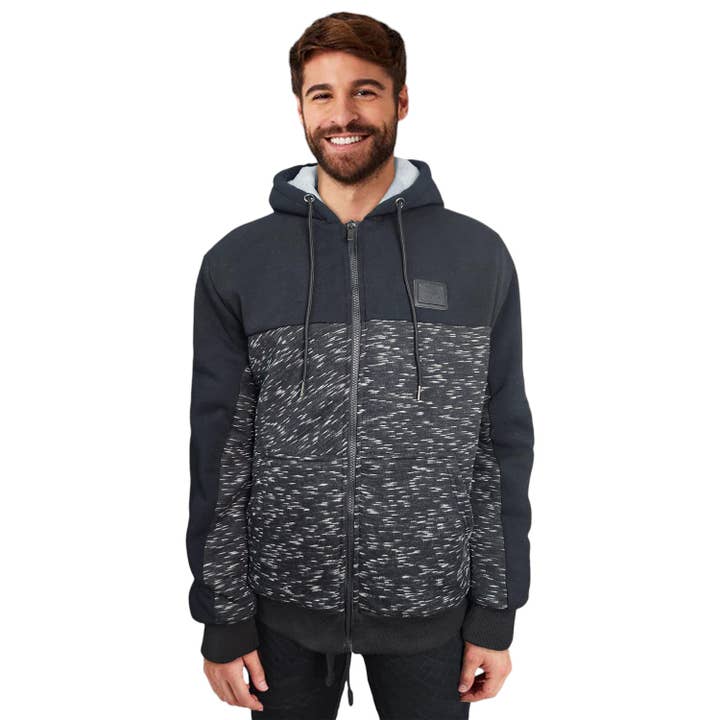 Double Layered Faux Fur Sherpa Full Zip Hoodie for wholesale by Importation 1867