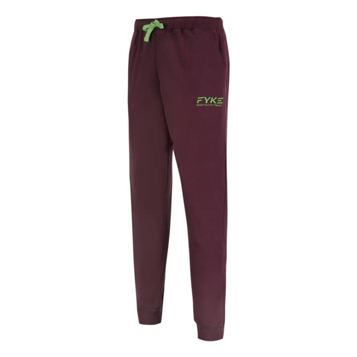 Unisex Pant Burgundy/Lime for wholesale by Fyke