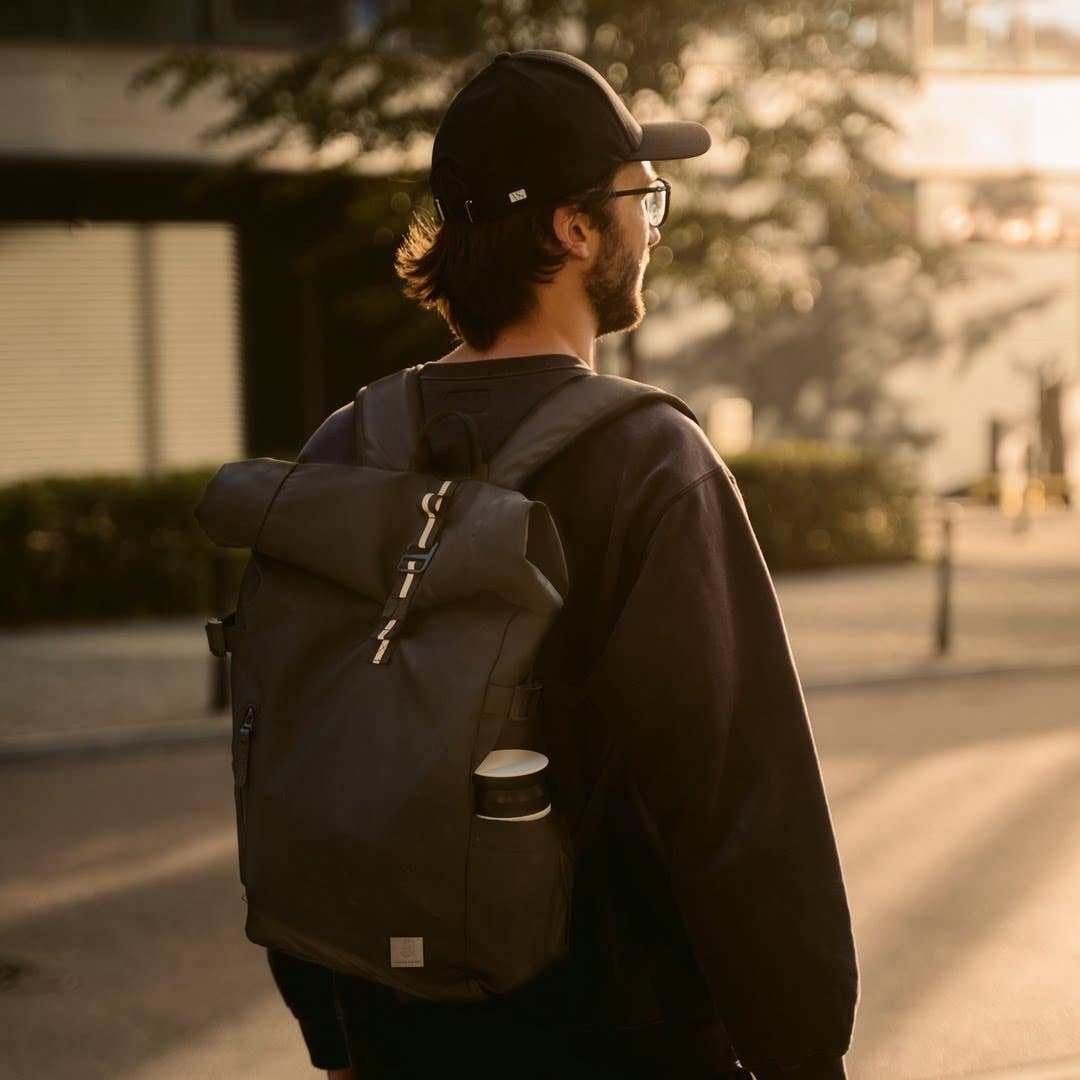 James Hawk - Vente Sac à dos – unisexe - Sac à dos Rolltop pratique pour ordinateur portable, tablette et accessoires8