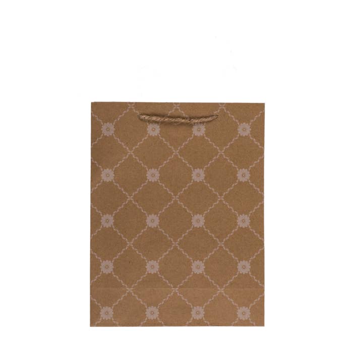 Out of the blue KG - Wholesale Gift Bag - Kraft paper bag,with floral ornament,1