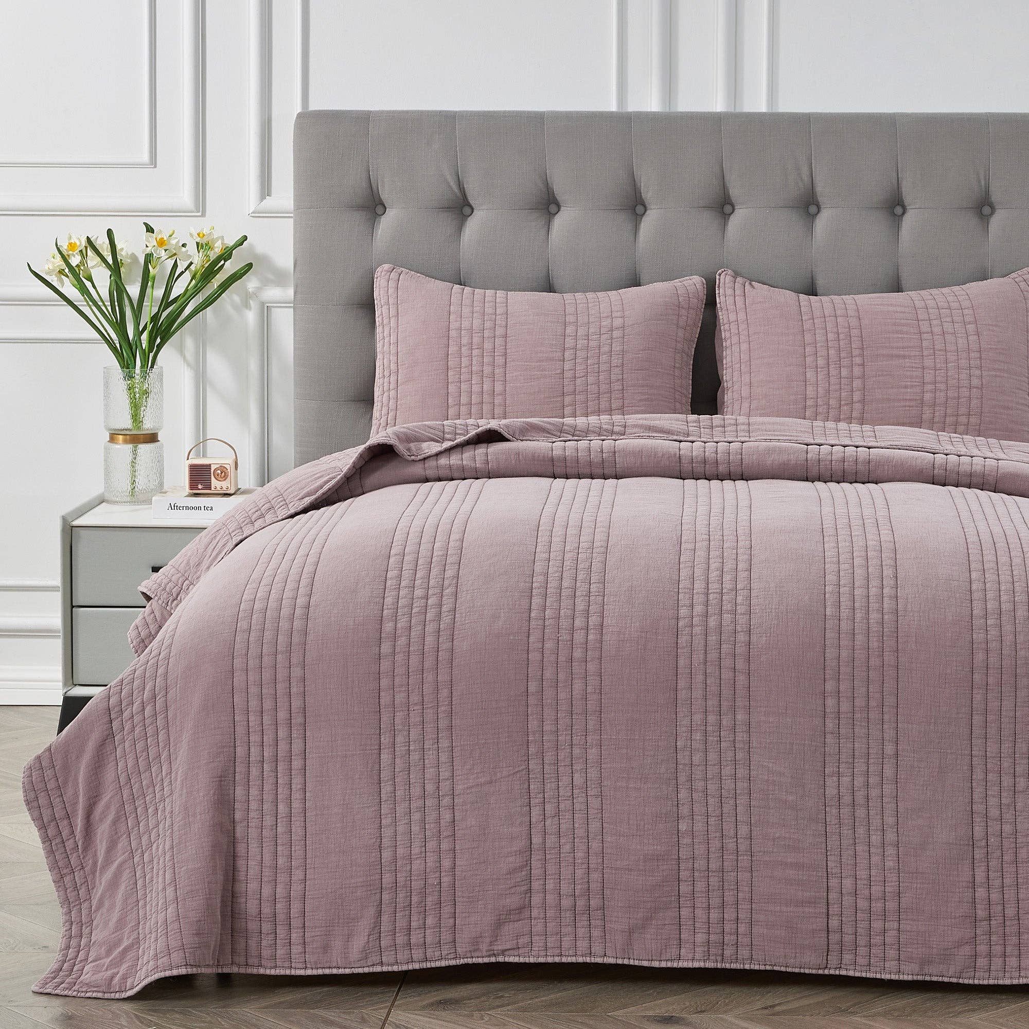 Mélange Home - Wholesale Quilt - Stonewashed Cotton Quilt Set23