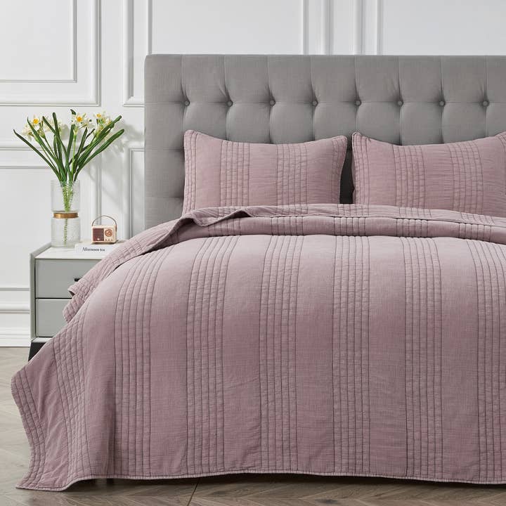 Mélange Home - Wholesale Quilt - Stonewashed Cotton Quilt Set23