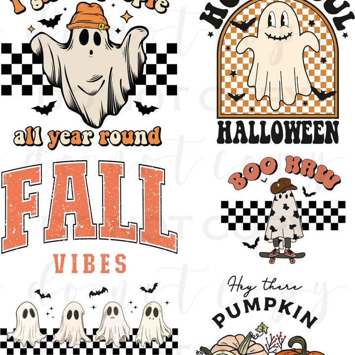 Retro Halloween Pre-Made Sheet for wholesale by 403 Designs