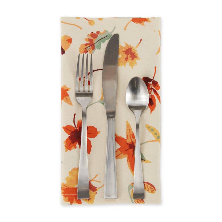 Design Imports - Wholesale Dinner & Cloth Napkin - Falling Leaves Printed Napkin2