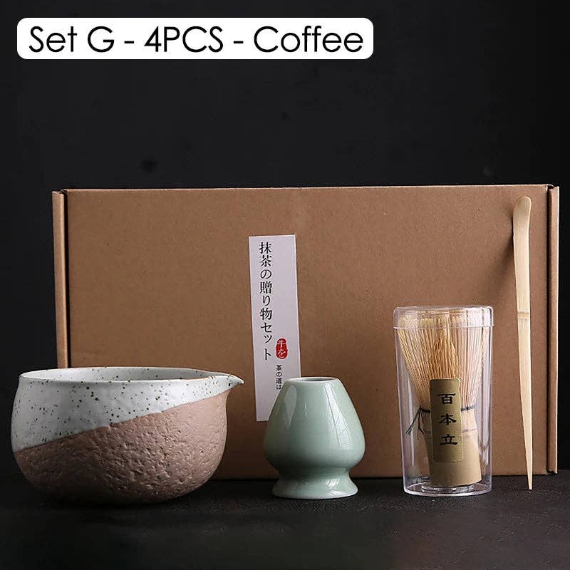 BlakOutlet - Wholesale Tea Set - 4/6/7PCS Japanese Matcha Blender Set57