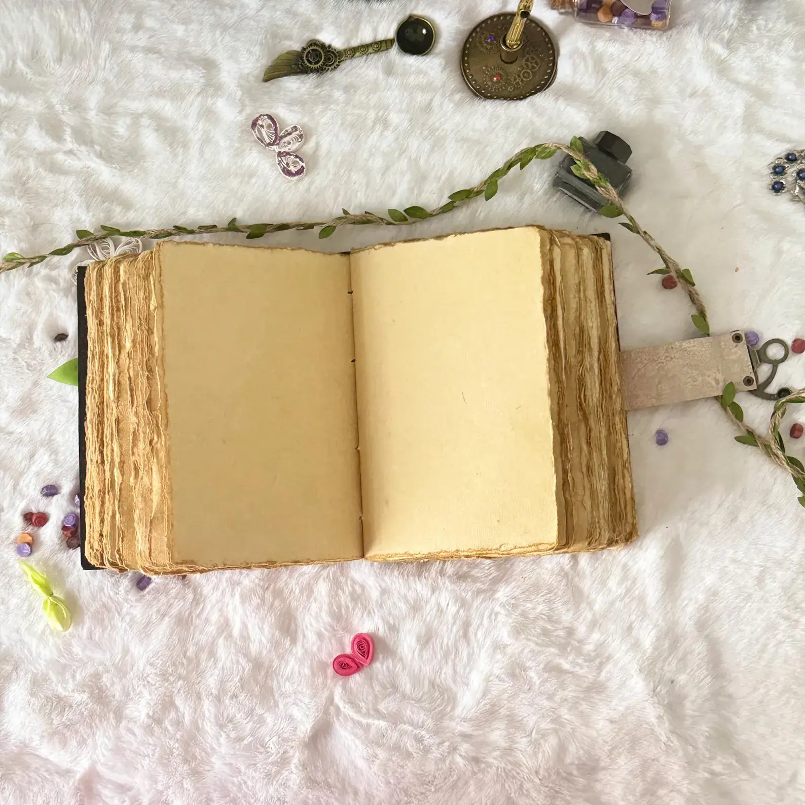 MNM HANDICRAFTS - Wholesale Journal/Diary - Gothic Journal spell book Luna Moths and Morpho Butterfly2