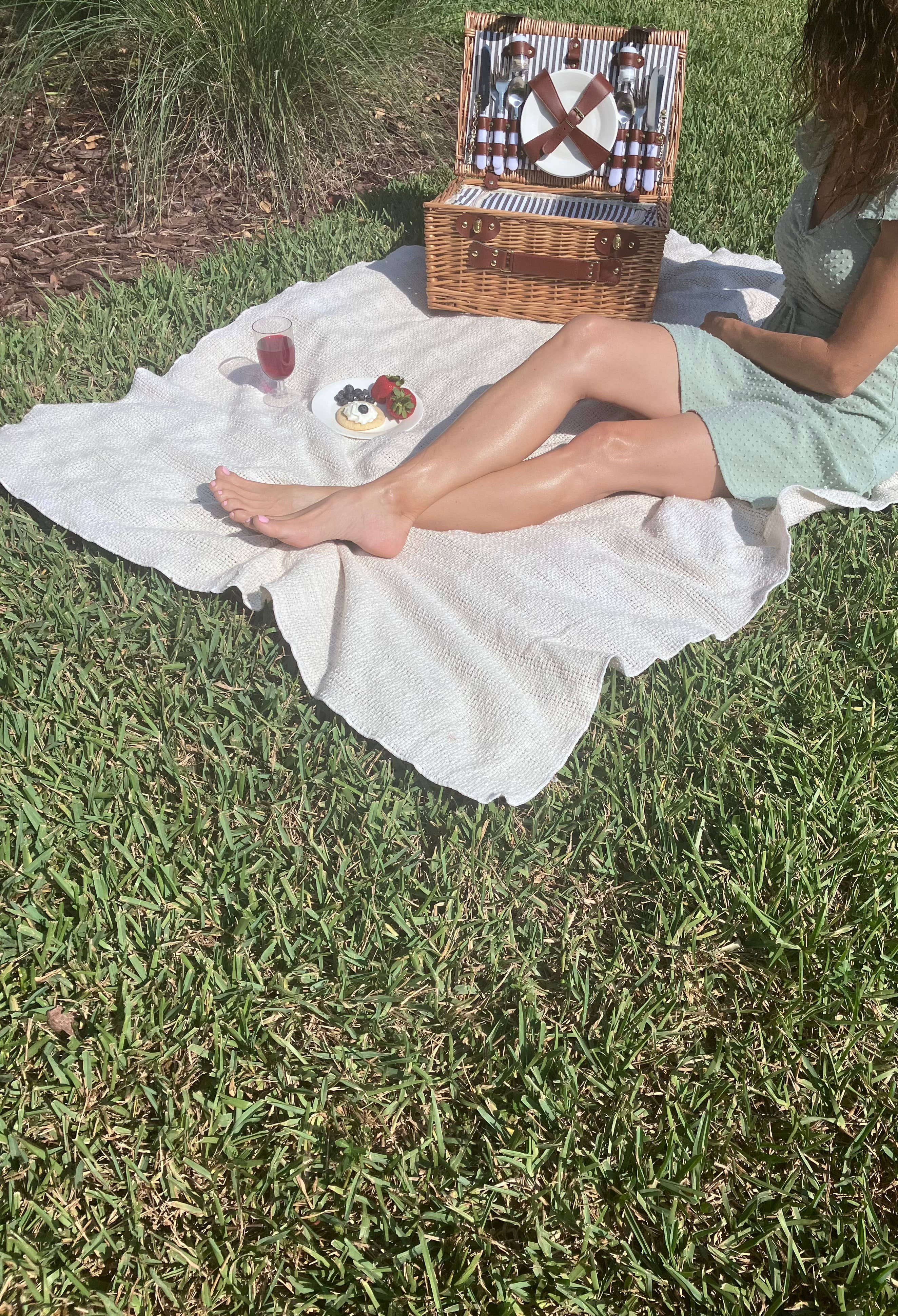 Country Cottons - Wholesale Throw Blanket - 100% Cotton Utility Blanket – 60″x48″7