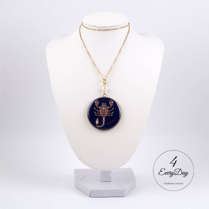 Medallion: Scorpio zodiac sign for wholesale by 4everyday Handmade