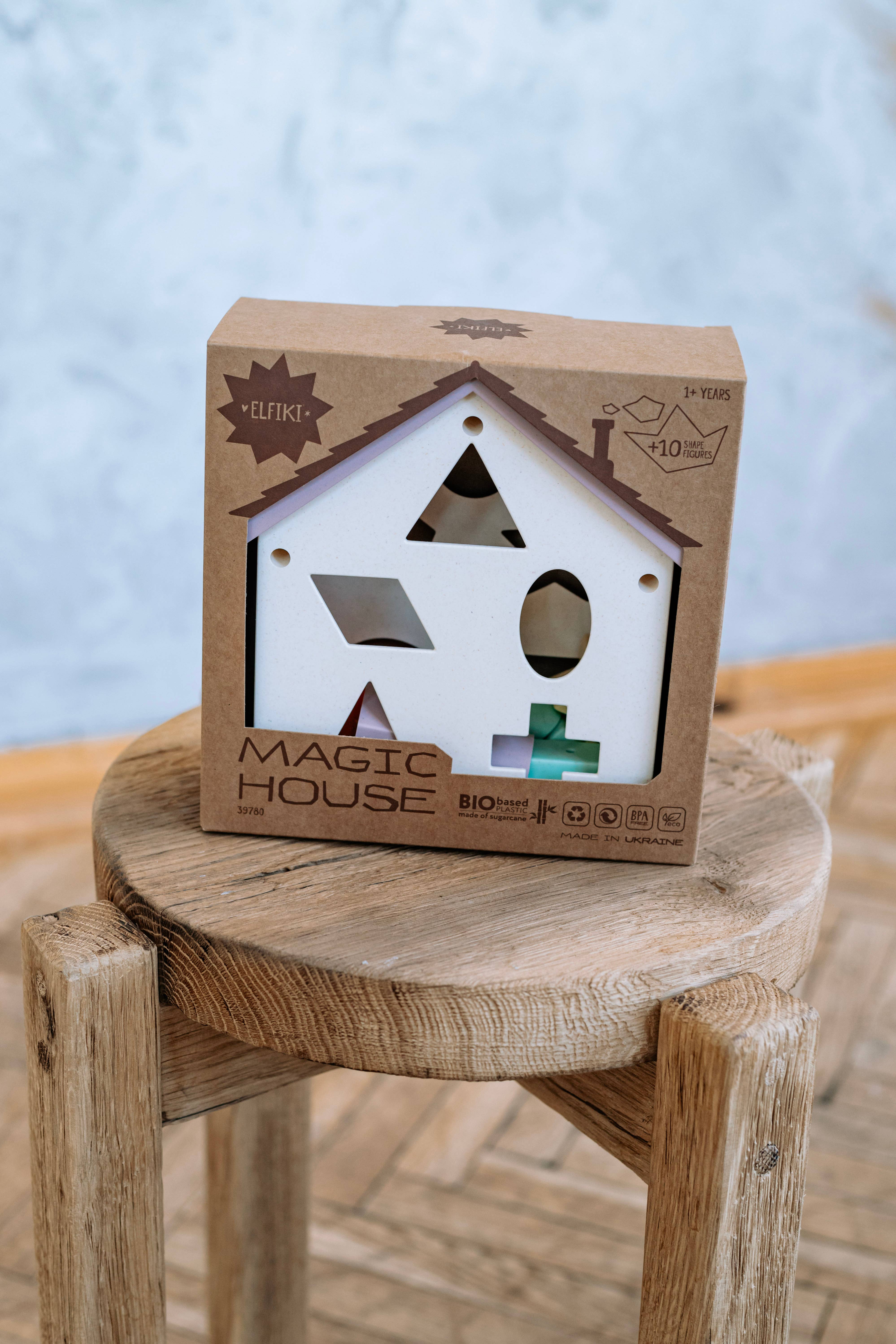 Lotus Pharmacy & Kids Boutique – wholesale Toy set – Kids – Eco Shape Sorter Magic House, Elfiki6