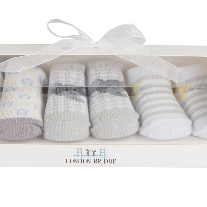 Coffret cadeau Chaussettes Emerson l'éléphant pour la vente par London Bridge & Maison Chic