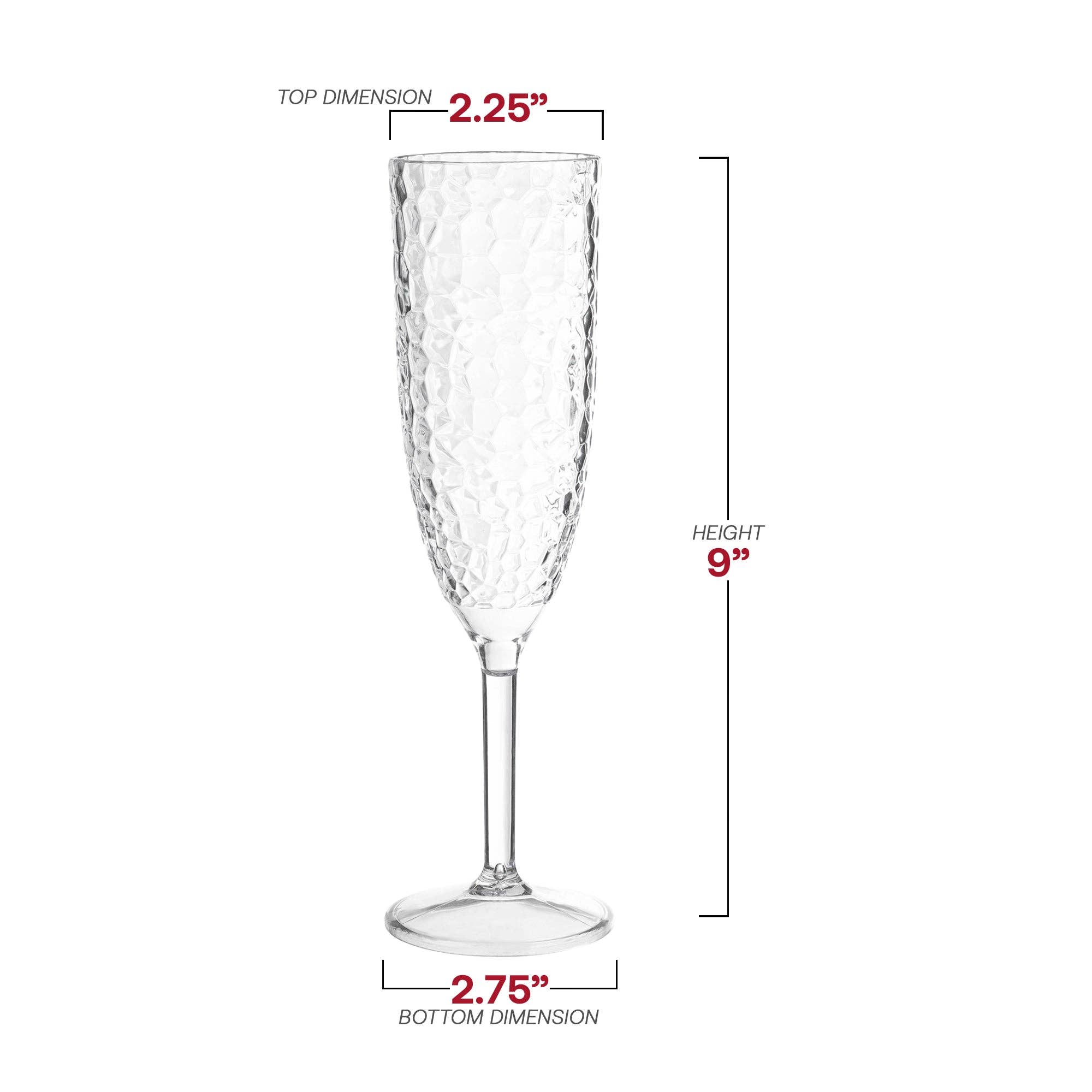 Smarty had a Party – wholesale Champagneglas – 8 oz (237 ml) kristallklara plastpokal för champagne - 48 st2