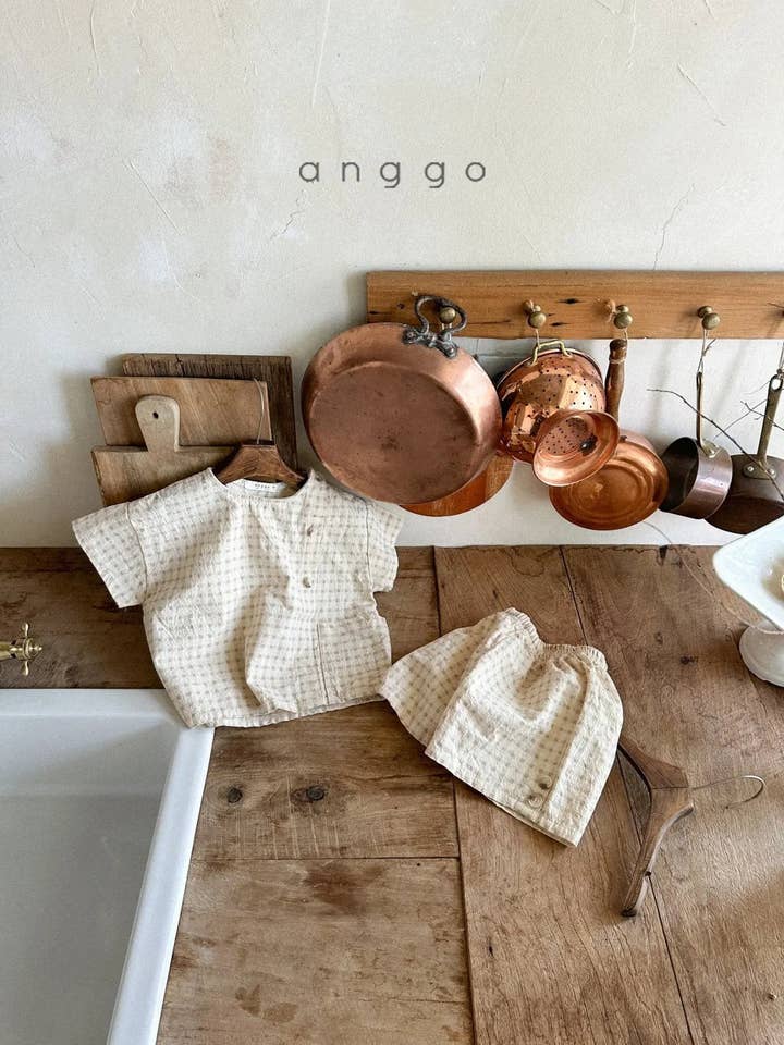 Cozy Kidz - Wholesale Top & Short Set - Kids - Cinamon Top Bottom Set24