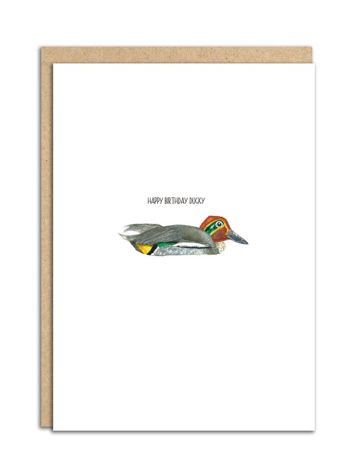 Happy Birthday eendkaart voor wholesale door Sarah Maddox Art & Design