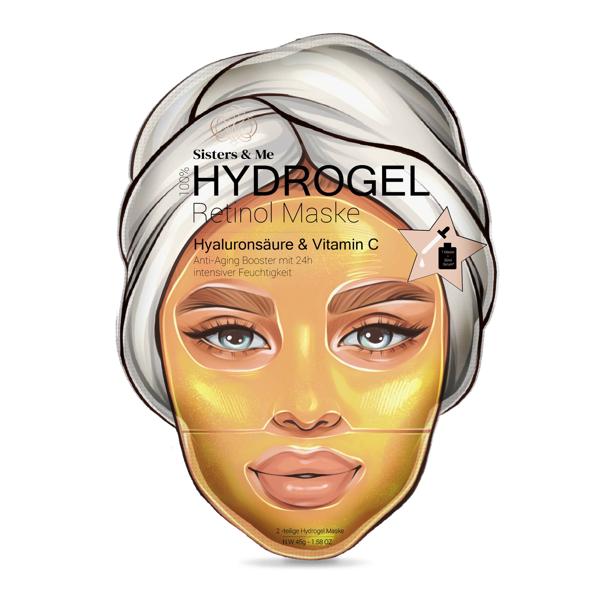 Sisters & Me GmbH – wholesale Ansiktsmasker – 5X ANTI-AGING HYDROGELMASK MED RETINOL
2