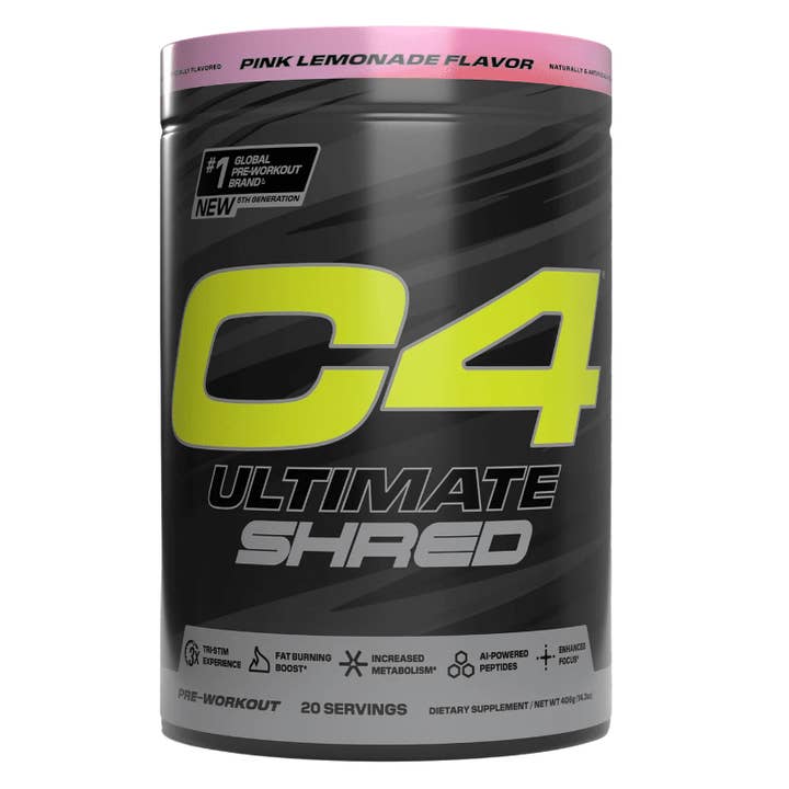 L&F Universal Goods - Wholesale Powdered health drink - C4 Ultimate Shred Pre-Workout Powder Pink Lemonade 20 SRV