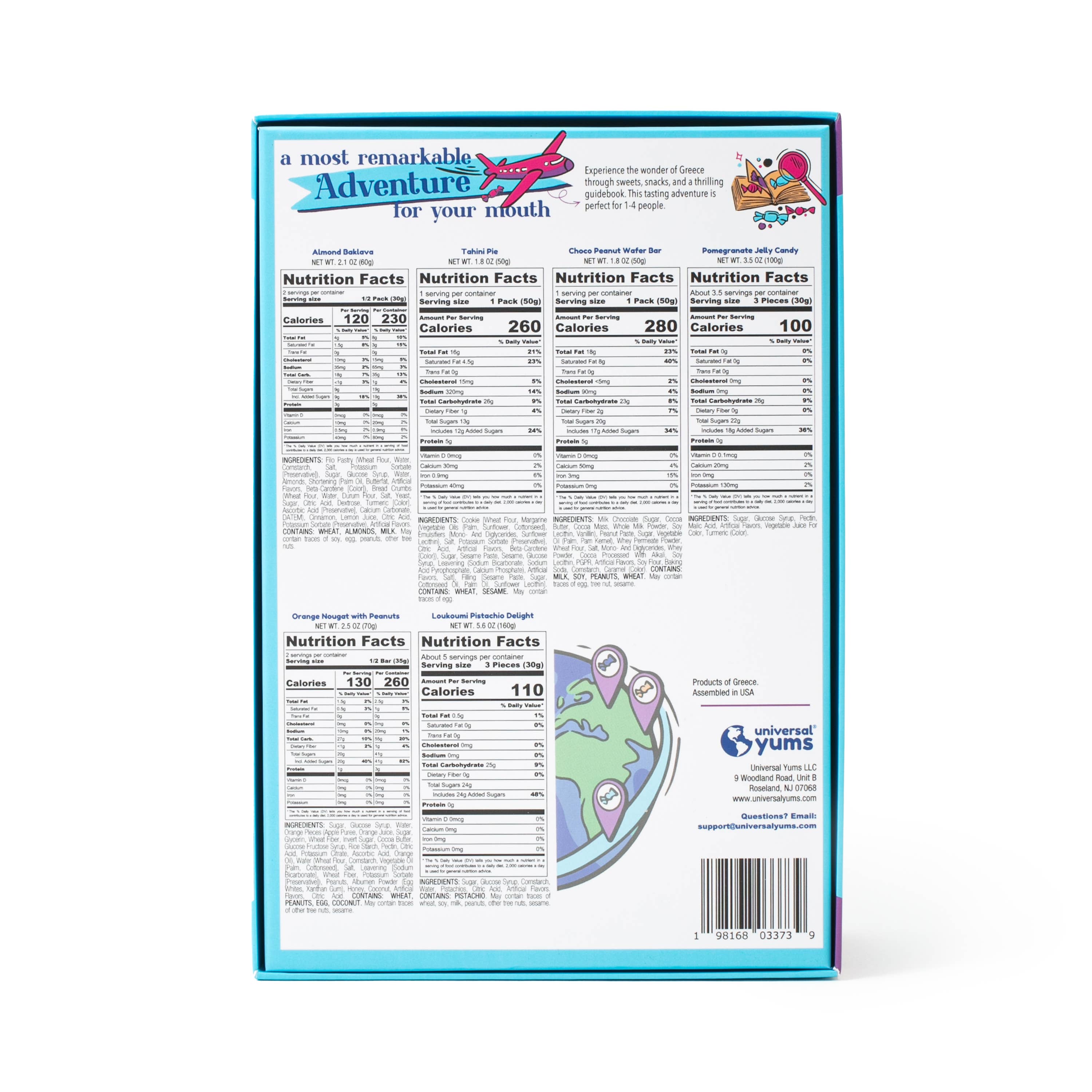 Universal Yums - Wholesale Advent Calendar - Greece Tasting Adventure3