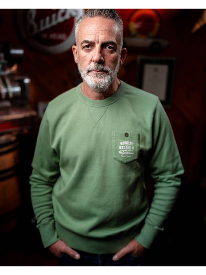 1971 - Wholesale Sweatshirt - Men's - Brady Sweatshirt green1