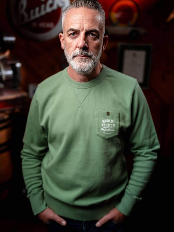 Brady Sweatshirt verde por atacado de 1971