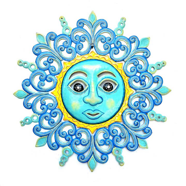 Orilien Turquoise Sun for wholesale by Haiti Fair Trade- Papillon Marketplace