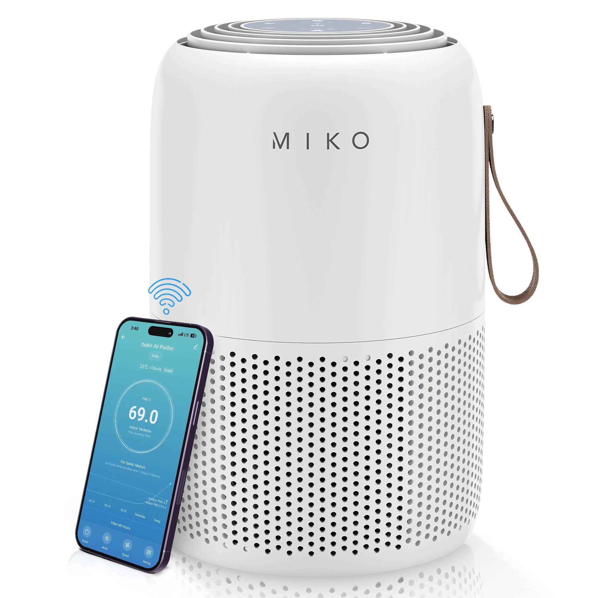 Wholesale Miko App Controlled Air Purifier The Ibuki for your store Faire