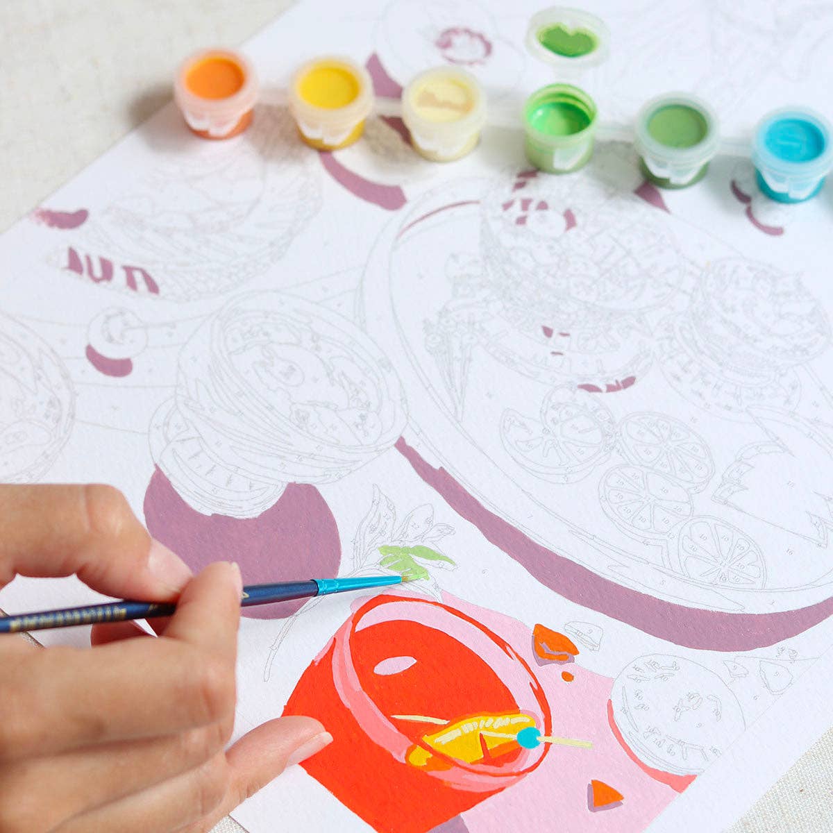 La Petite Épicerie – wholesale Art print – Paint by number kit - Summer dreams4