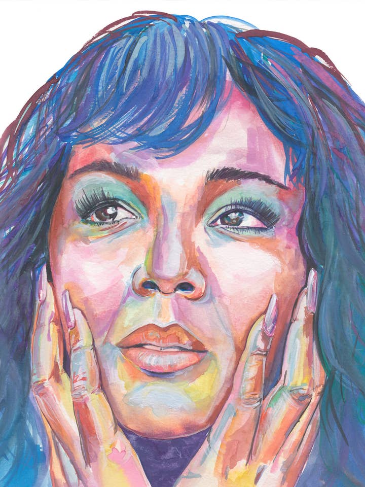 Impression aquarelle Lizzo pour la vente par Rebecca Holopter